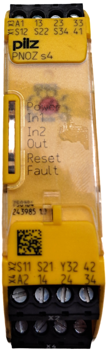 Pilz PNOZ s4 24VDC 3 n/o 1 n/c 750104