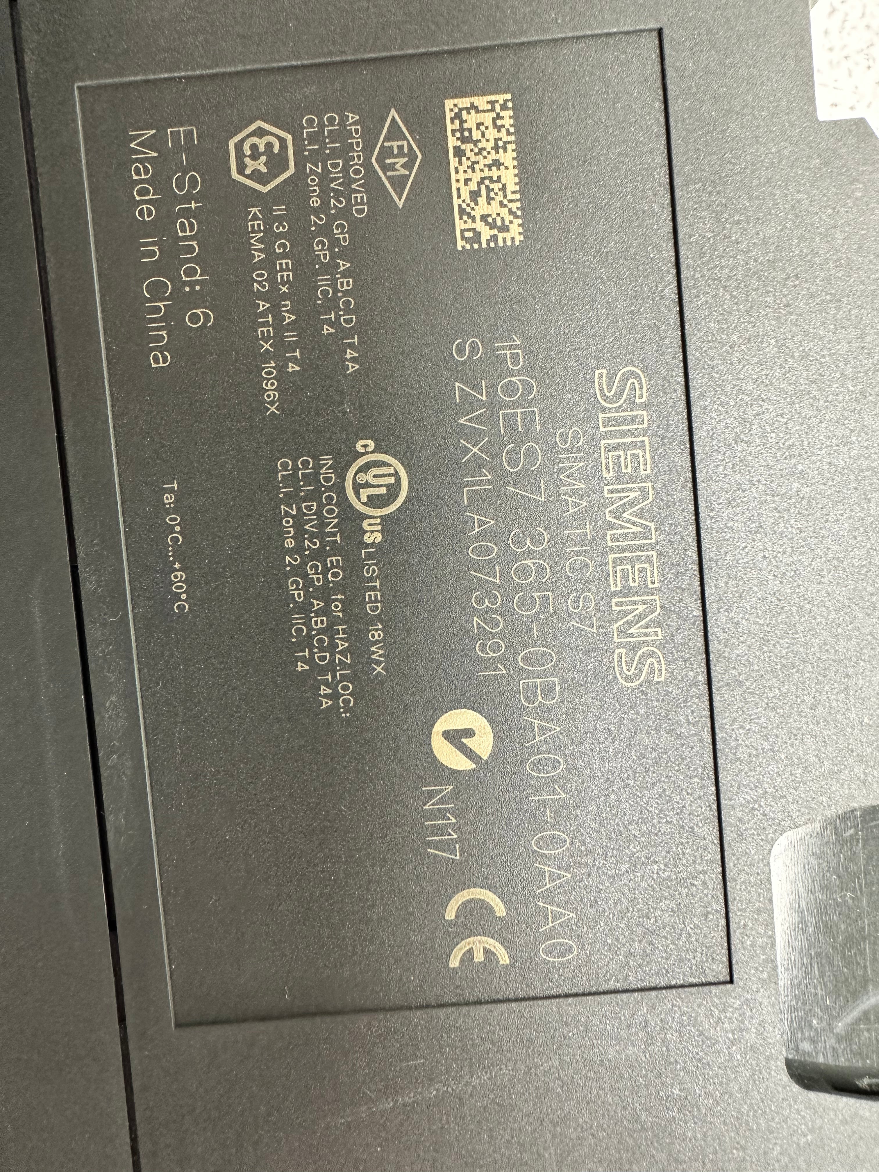 Siemens SIMATIC S7-300 6ES7365-0BA01-0AA0