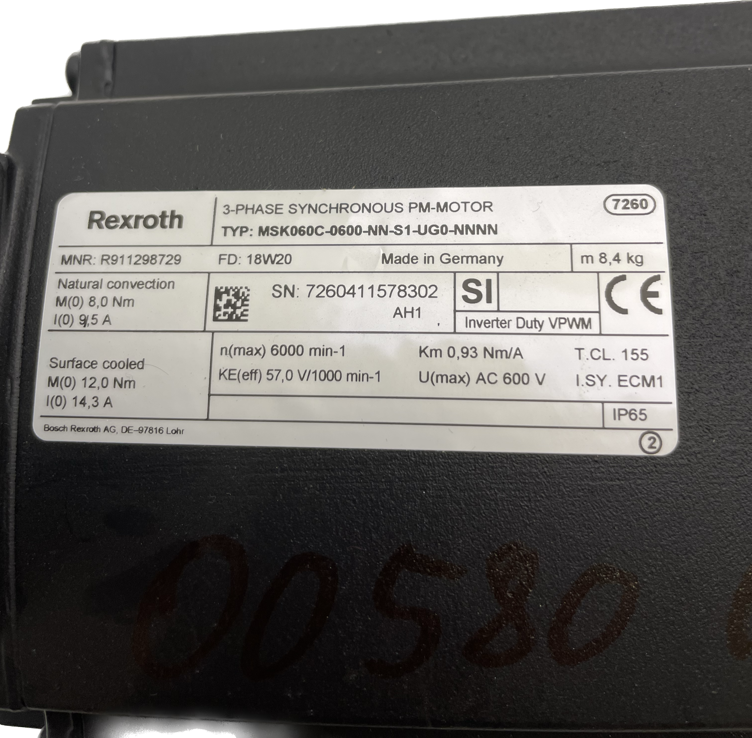 Rexroth MSK060C-0600-NN-S1-UG0-NNN