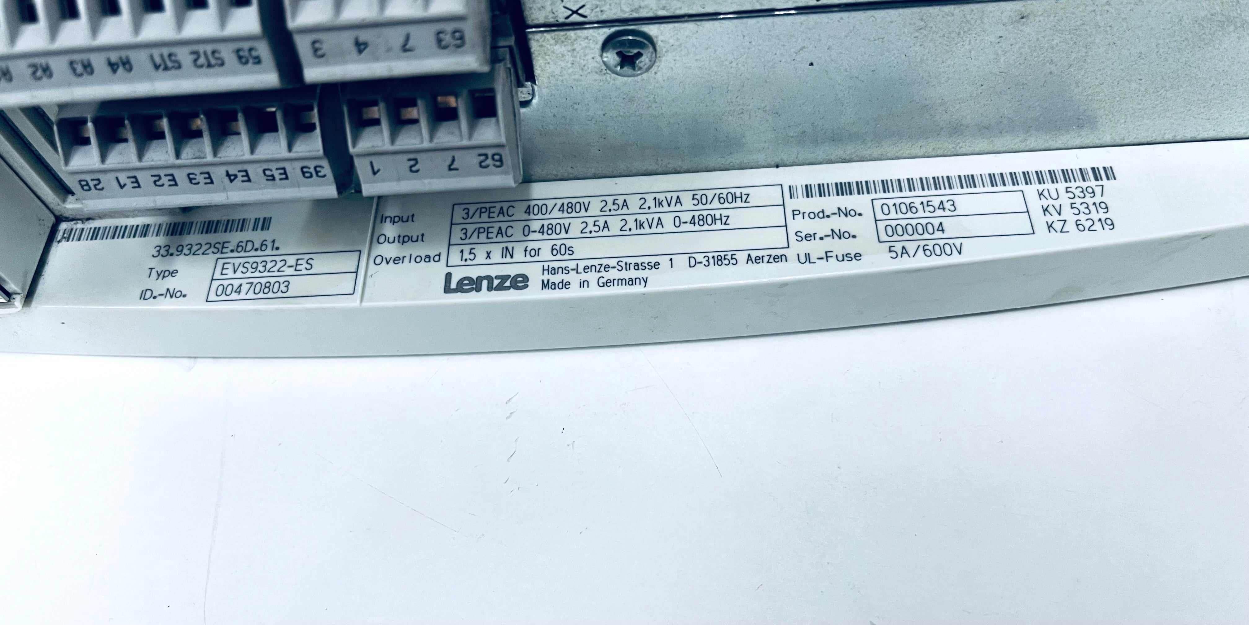 Lenze EV59322-ES Profibus-DP 000004