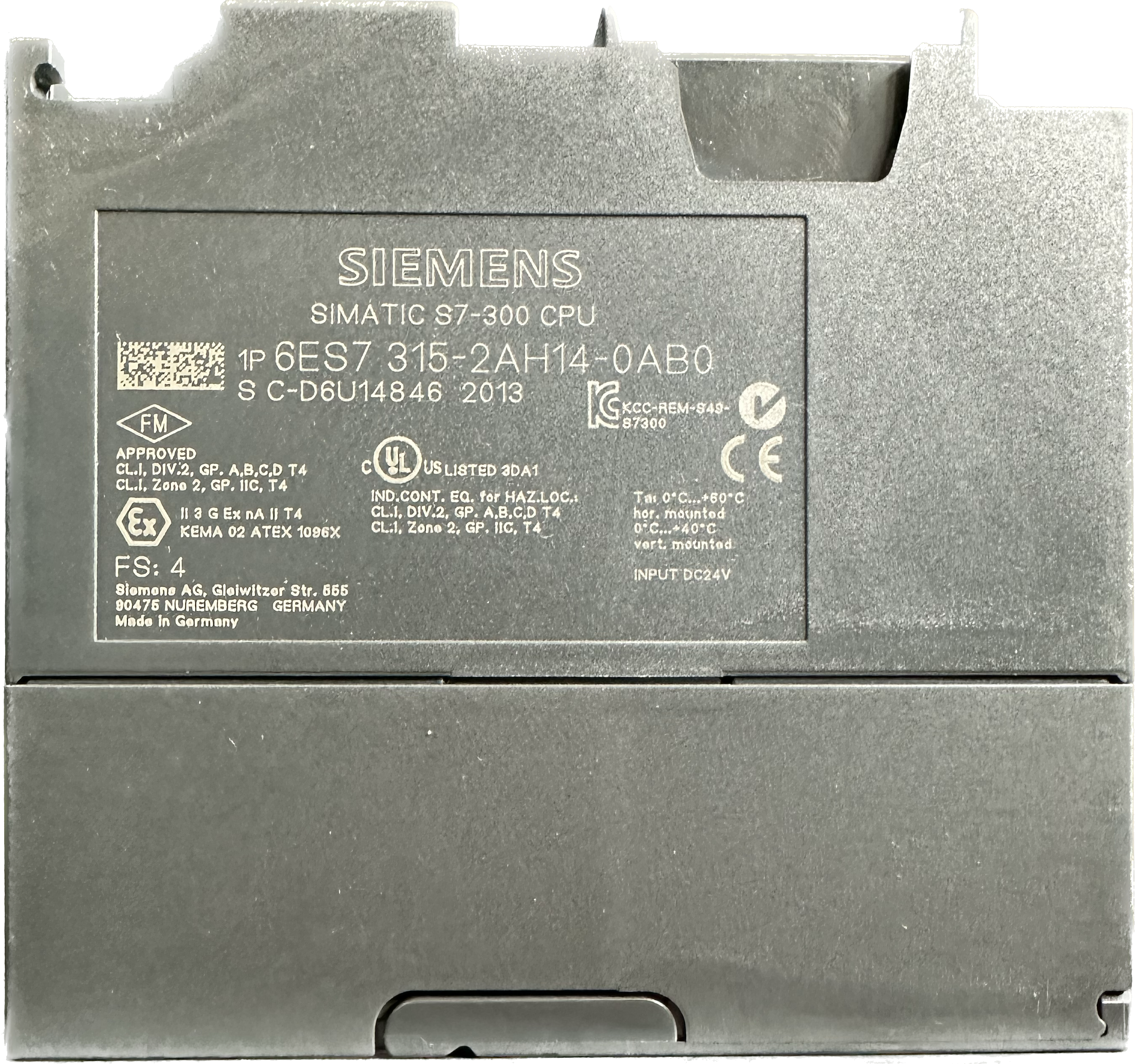 Siemens SIMATIC S7-300, CPU 315-2DP 6ES7315-2AH14-0AB0(g)