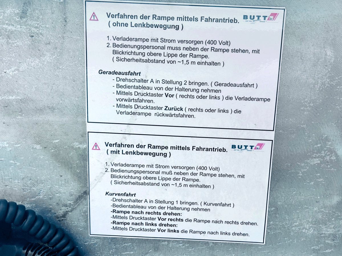 Butt Verladerampe, Typ BK 311550 - #product_category# | KLEMA Maschinenhandel