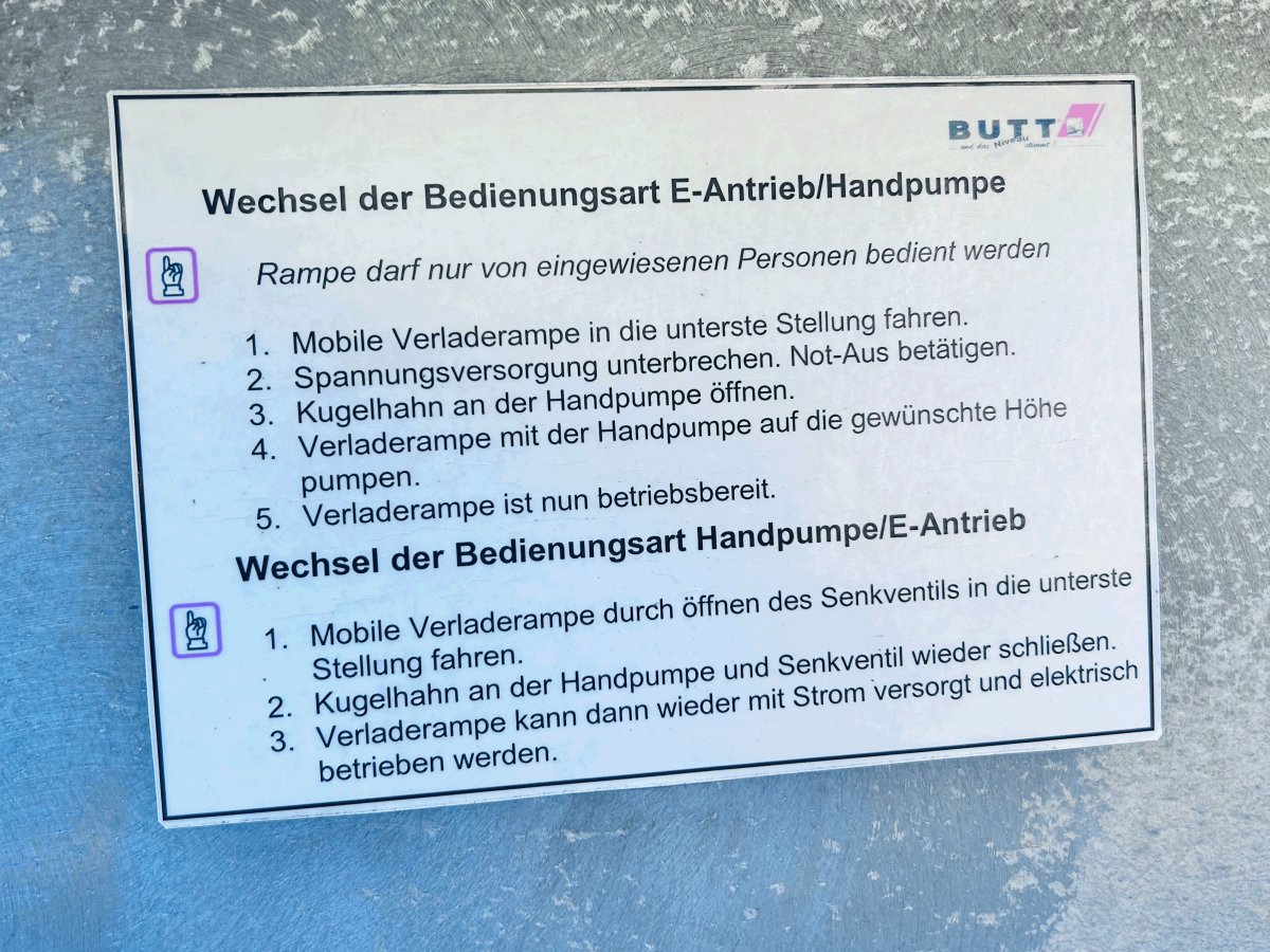 Butt Verladerampe, Typ BK 311550 - #product_category# | KLEMA Maschinenhandel
