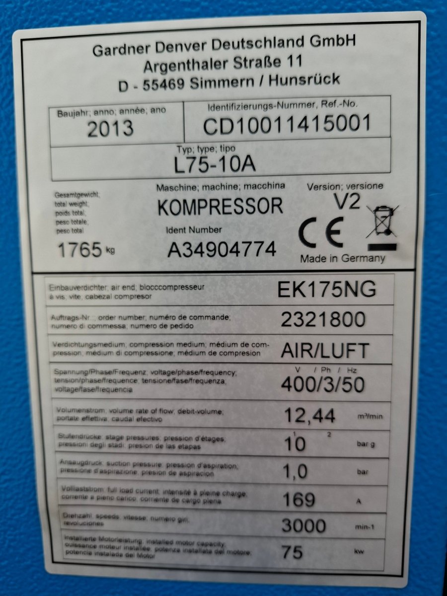 CompAir Schraubenkompressor L75 - 10A - product_category | KLEMA Maschinenhandel