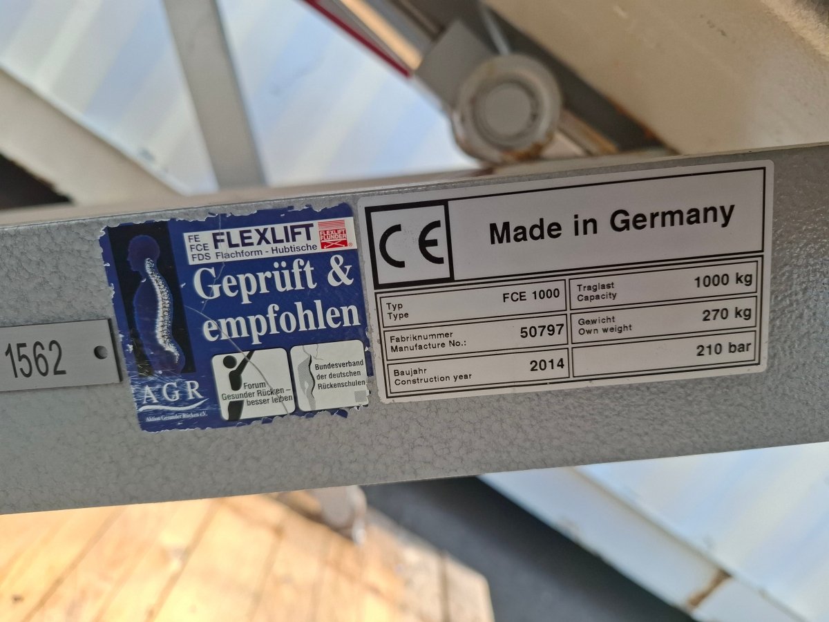 Hubtisch mit Neigefunktion FCE1000 Flexlift - product_category | KLEMA Maschinenhandel