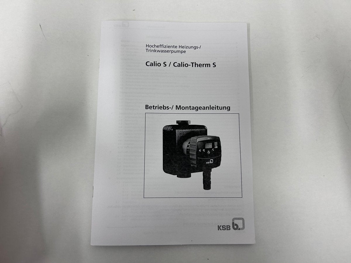 KSB Calio S 25 - 40, hocheffiziente Heizungs - und Trinkwasserpumpe - #product_category# | KLEMA Maschinenhandel
