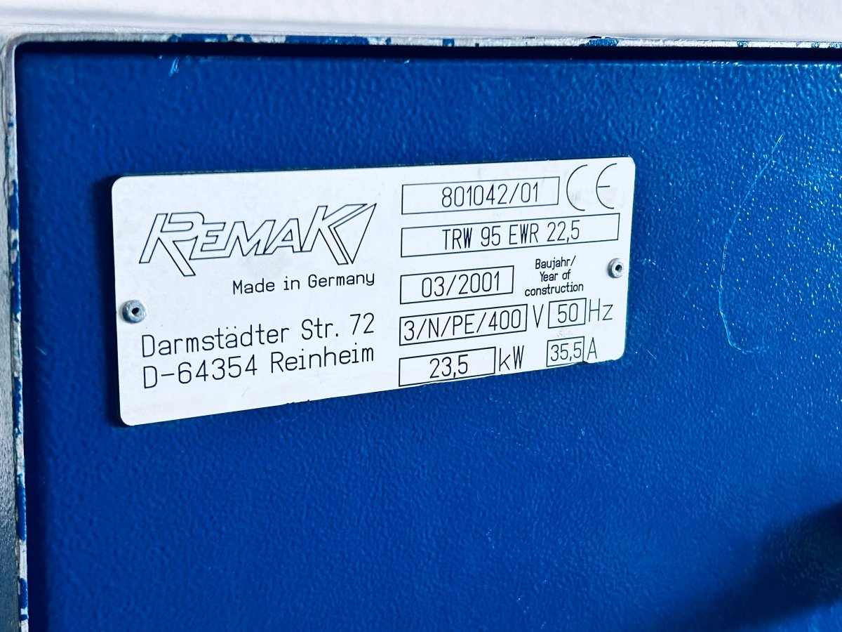 Remak TRW95 EWR 22.5 Tempariergerät - product_category | KLEMA Maschinenhandel