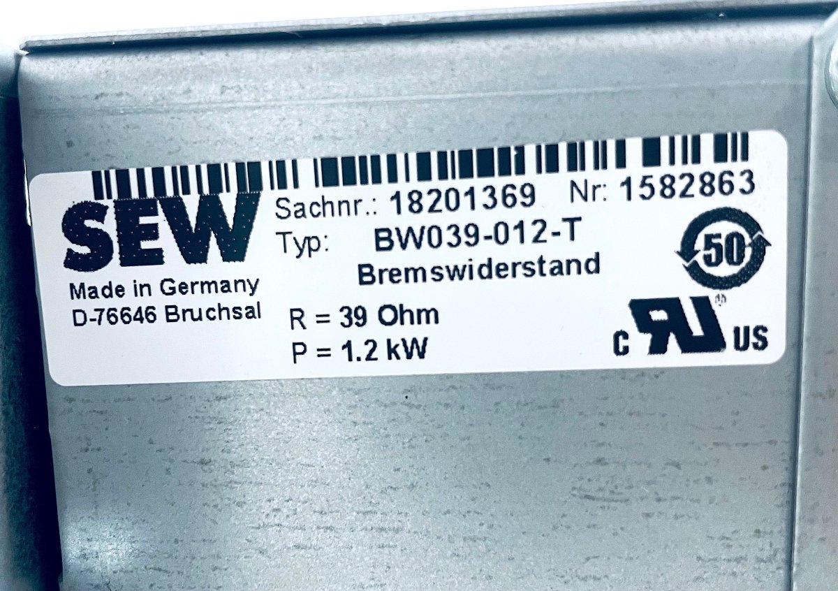 SEW Eurodrive BW039 - 012 - T Bremswiderstand 1582863 - #product_category# | KLEMA Maschinenhandel