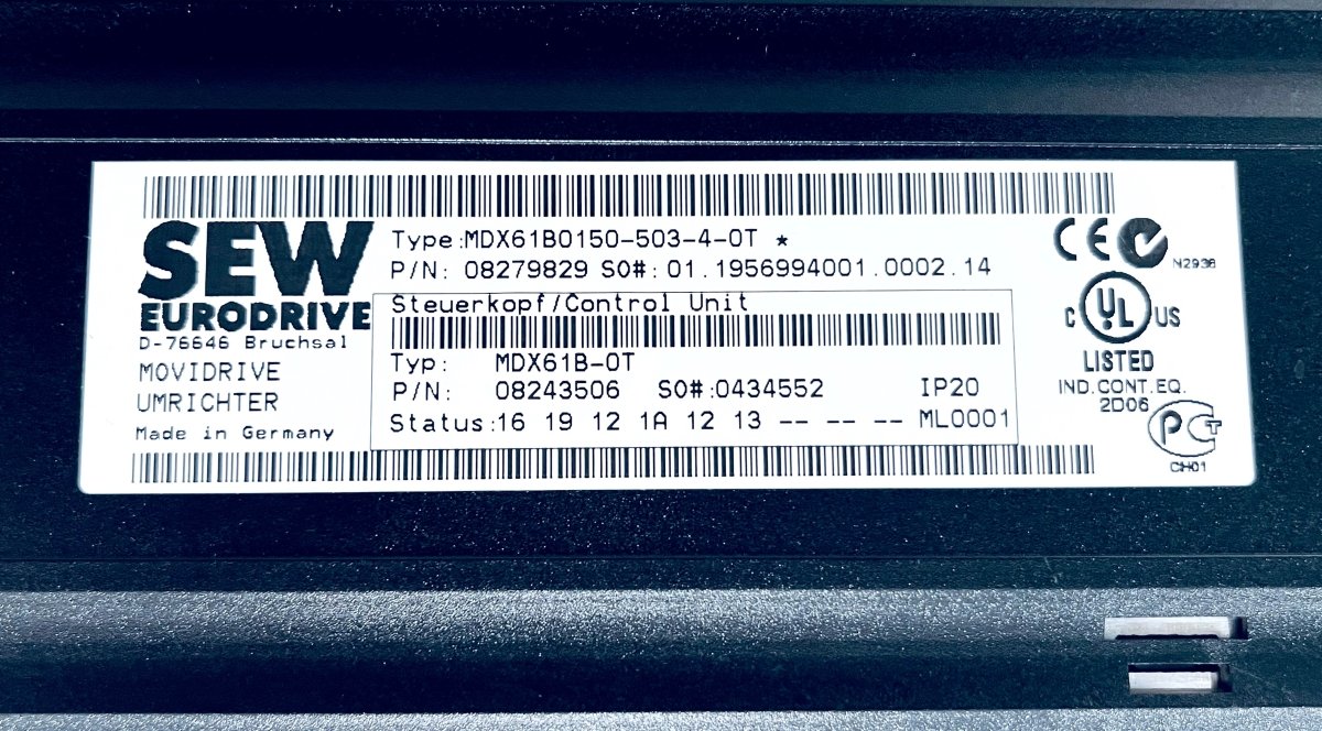 SEW Eurodrive MDX61B0150 - 503 - 4 - 0T Movidrive B Umrichter 0434552 - #product_category# | KLEMA Maschinenhandel