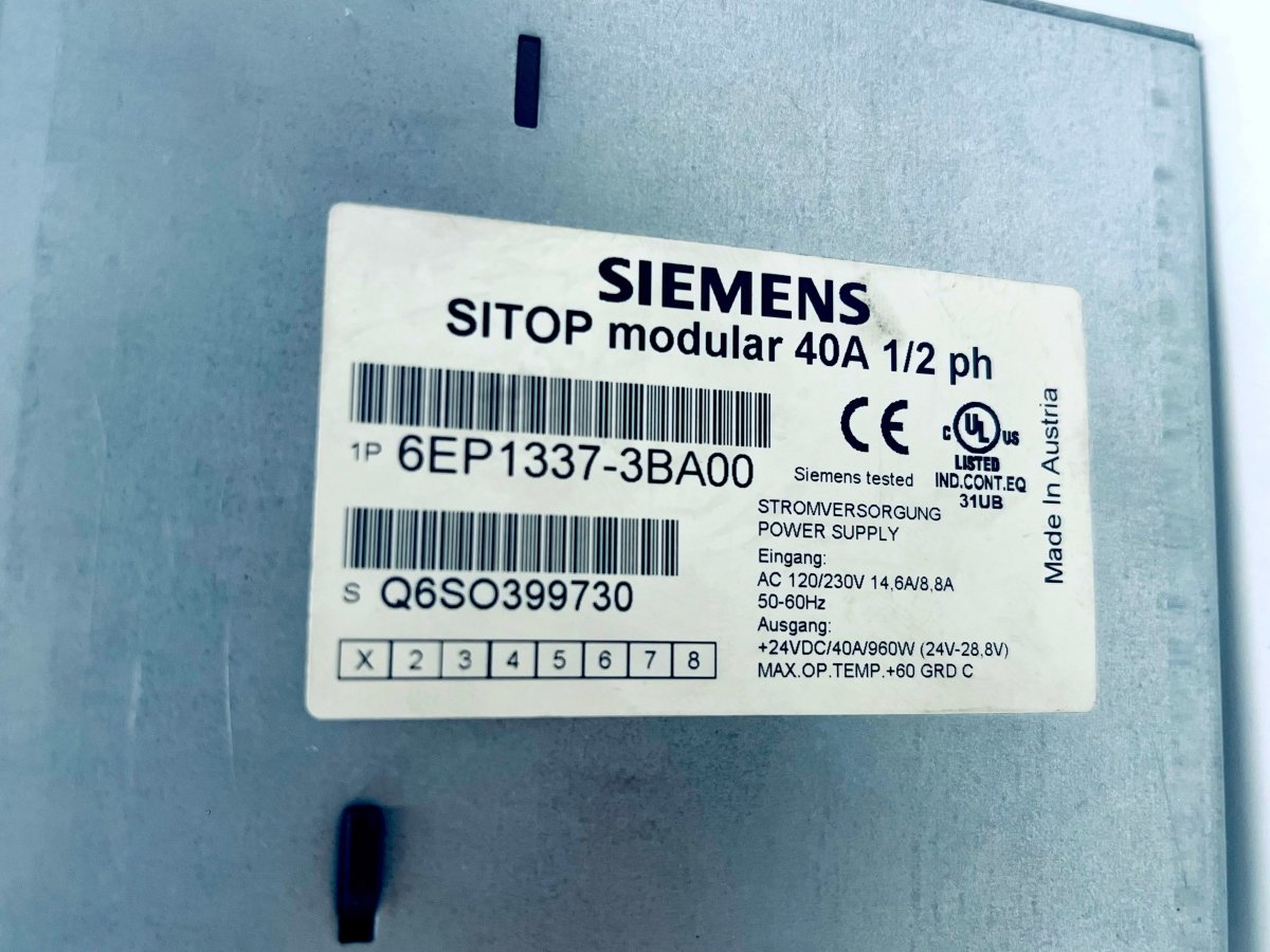 Siemens 6EP1337 - 3BA00 SITOP Netzteil - product_category | KLEMA Maschinenhandel