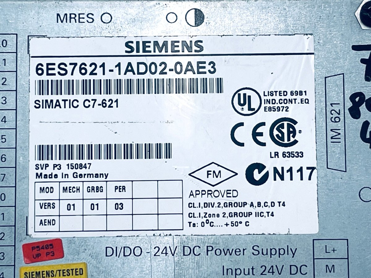 Siemens SIMATIC C7 - 621 6ES7621 - 1AD02 - 0AE3 - #product_category# | KLEMA Maschinenhandel