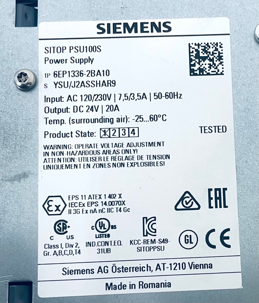 Siemens SITOP PSU 100S 6EP1336 - 2BA10 - #product_category# | KLEMA Maschinenhandel