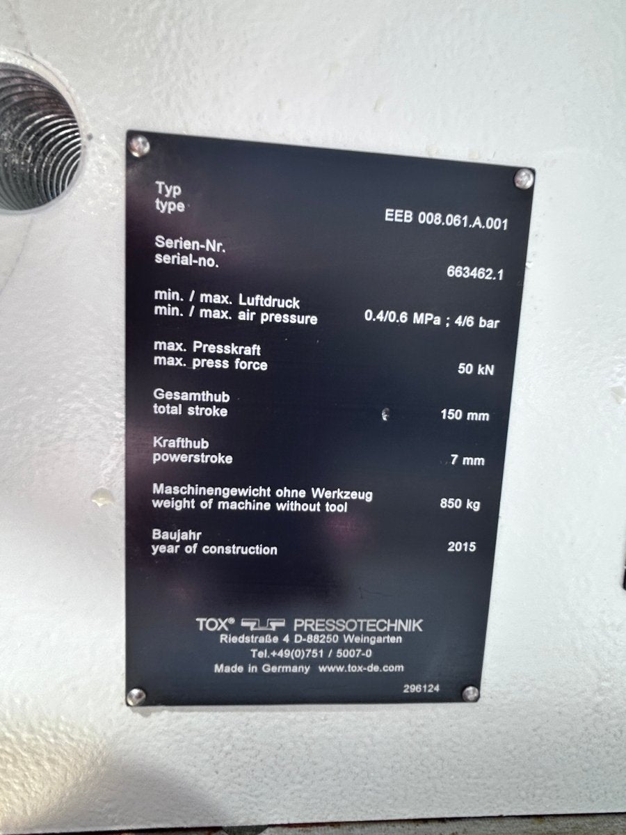 Tox Pressotechnik Hydropneumatische Presse mit Zuführung STE341 - 7210 - product_category | KLEMA Maschinenhandel