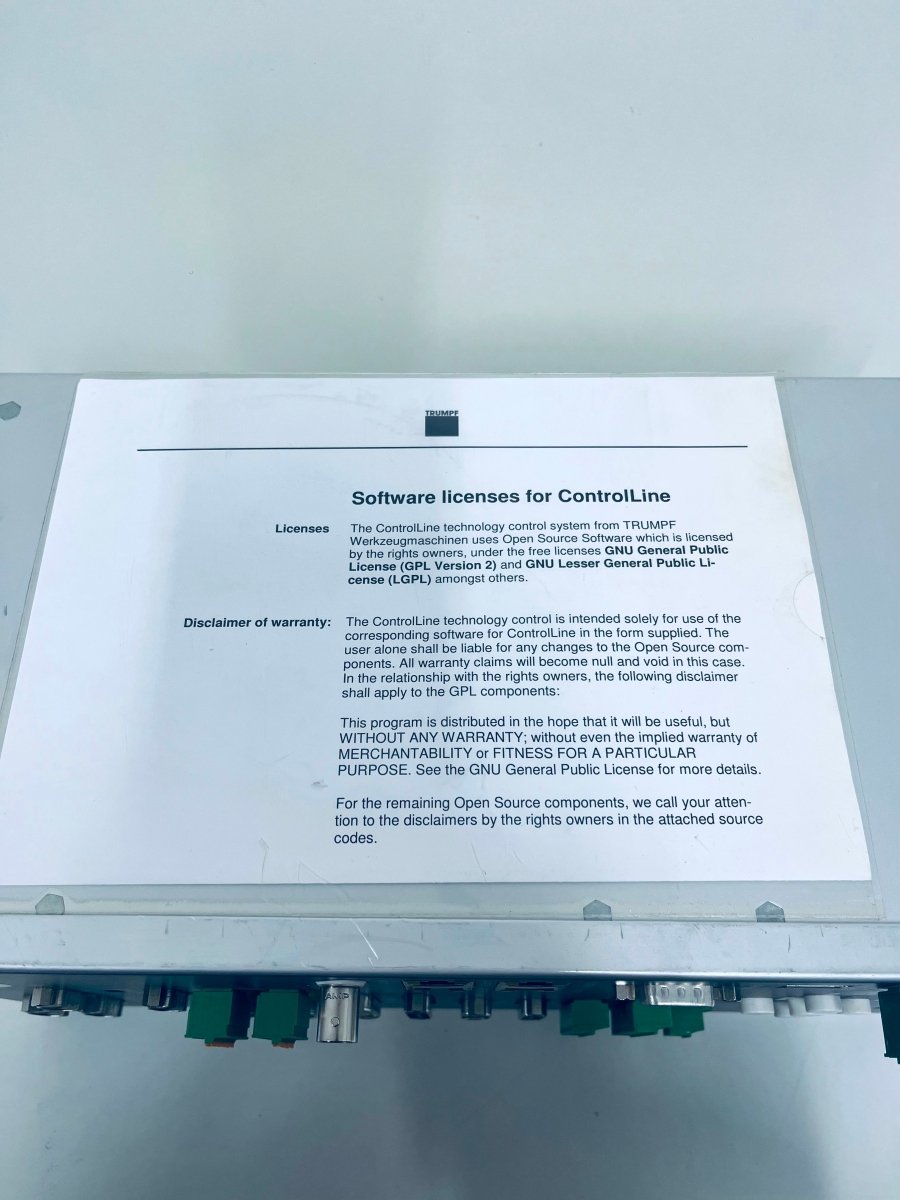 Trumpf ControlLine MSC 31760 Sensor Control - product_category | KLEMA Maschinenhandel