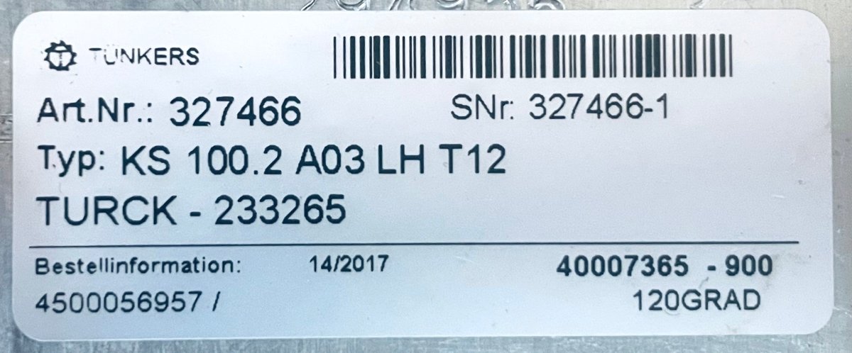 Tünkers Spanner KS 100.2 A03 LHT12 327466 - #product_category# | KLEMA Maschinenhandel