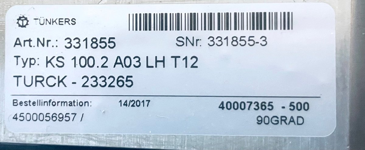 Tünkers Spanner KS 100.2 A03 LHT12 - #product_category# | KLEMA Maschinenhandel