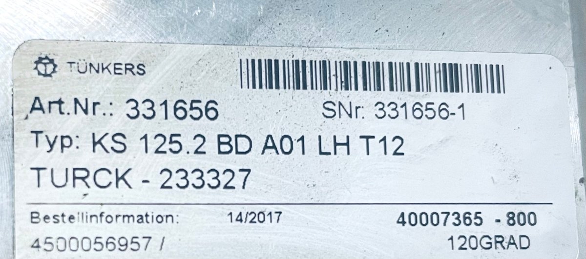 Tünkers Spanner KS 125.2 BDA01LHT12 - #product_category# | KLEMA Maschinenhandel