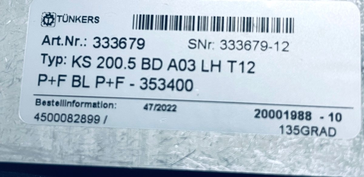 Tünkers Spanner KS 200.5 BDA03LHT12 - #product_category# | KLEMA Maschinenhandel