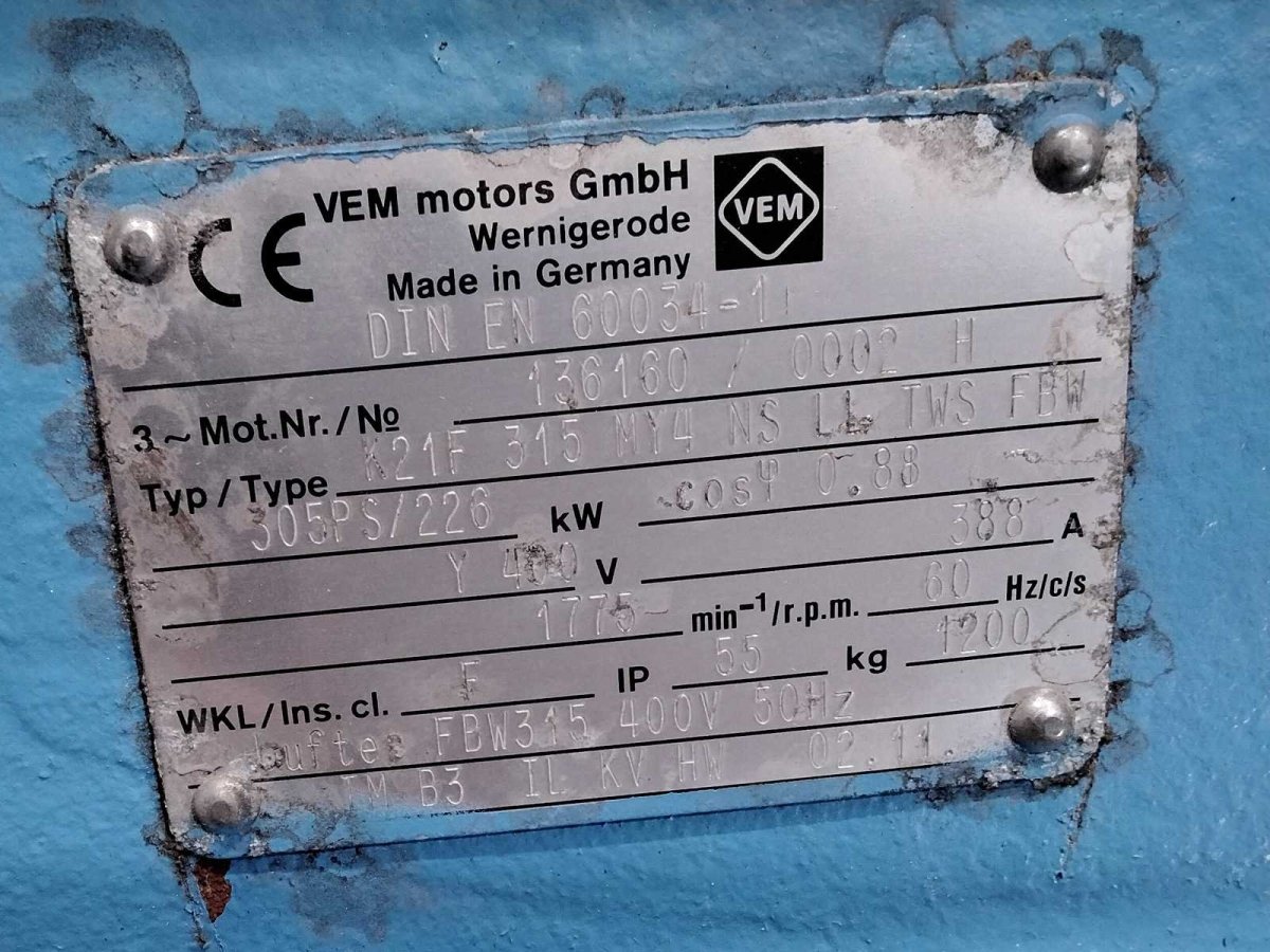 VEM Elektromotor inkl. ABB - Steuerschrank mit Umformer - #product_category# | KLEMA Maschinenhandel