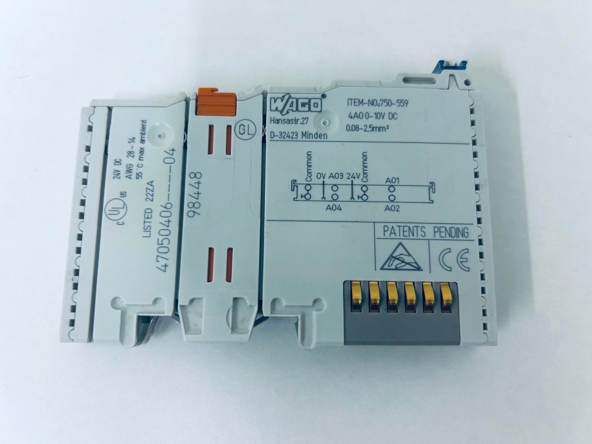 Wago 750 - 559 Analogausgangsmodul - product_category | KLEMA Maschinenhandel