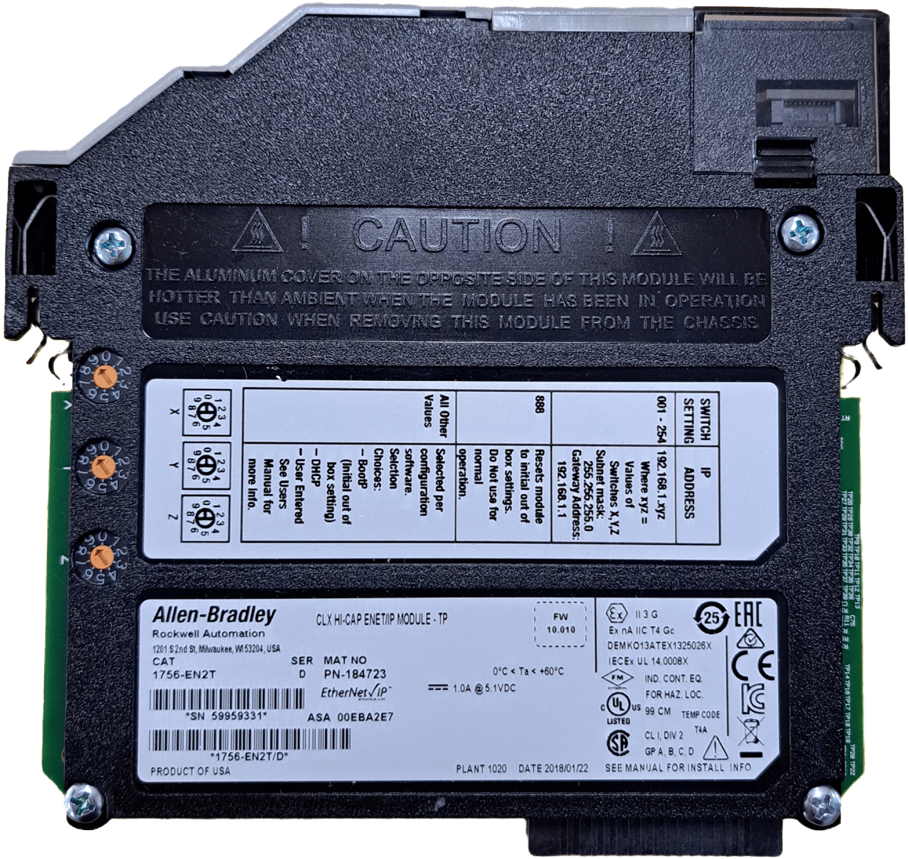 Allen Bradley 1756-EN2T - #product_category# | Klenk Maschinenhandel