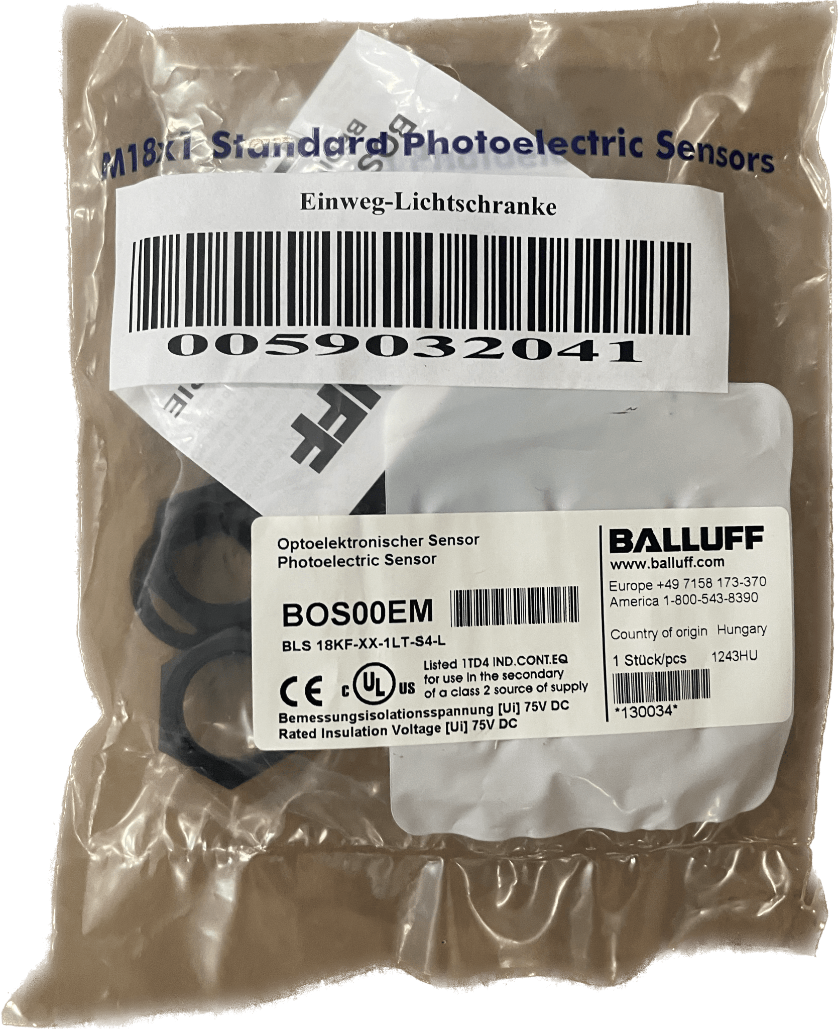 BALLUFF Einweglichtschranken BLS 18KF-XX-1LT-S4-L - #product_category# | Klenk Maschinenhandel