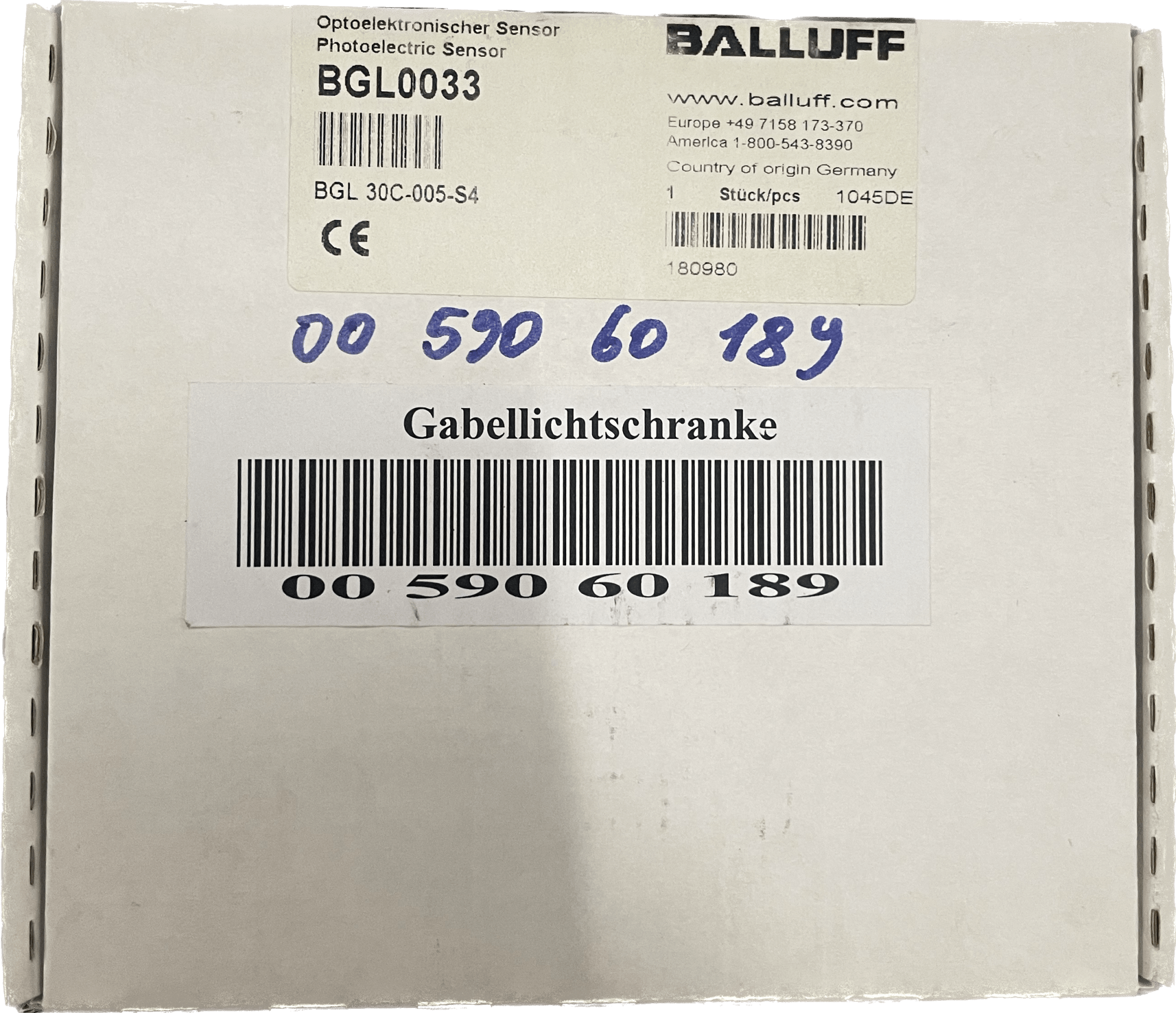 BALLUFF Gabellichtschranken im Metallgehäuse BGL 30C-005-S4 - #product_category# | Klenk Maschinenhandel