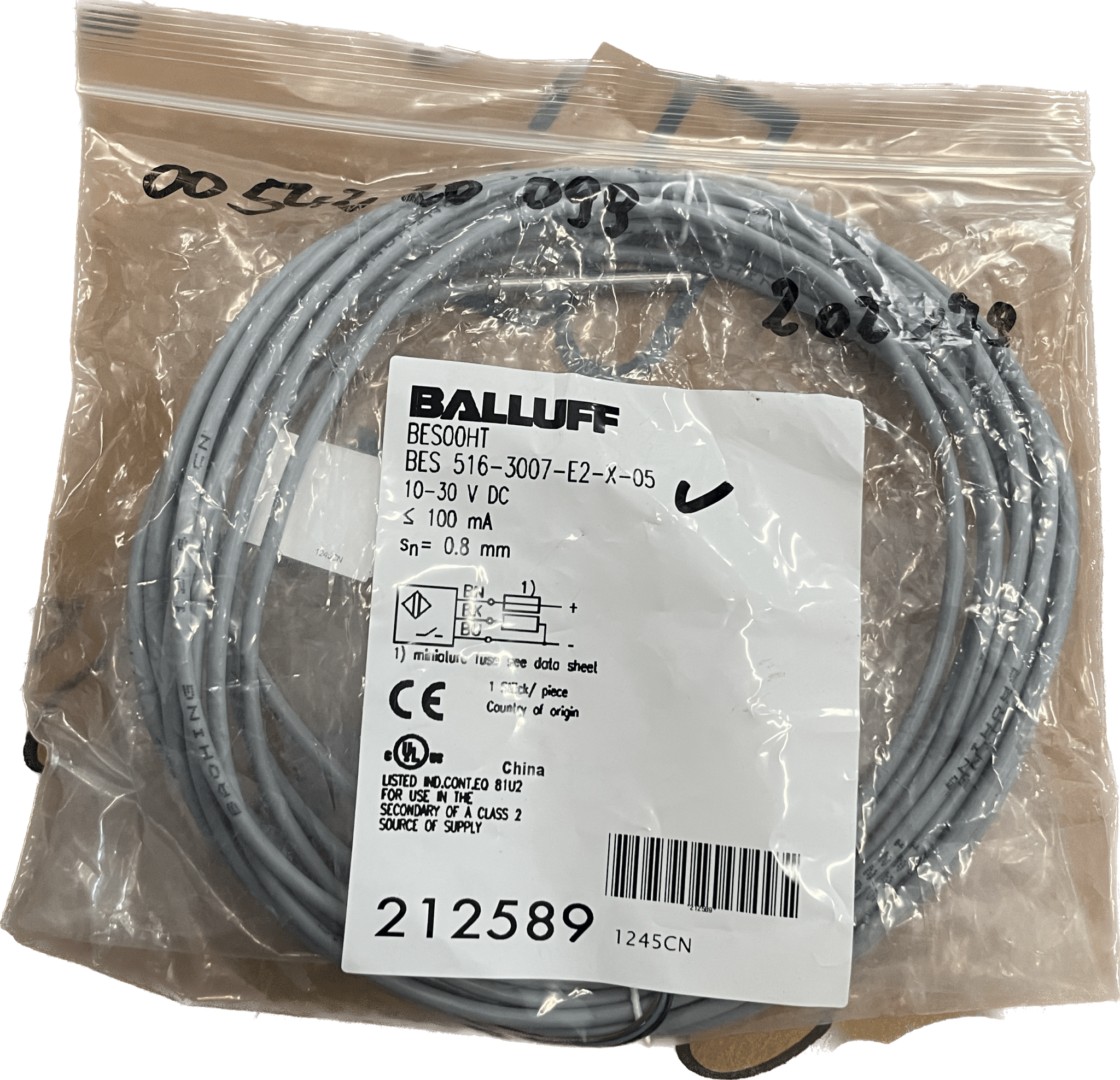 BALLUFF Induktive Standardsensoren mit Vorzugstypen BES 516-3007-E2-X-05 - #product_category# | Klenk Maschinenhandel