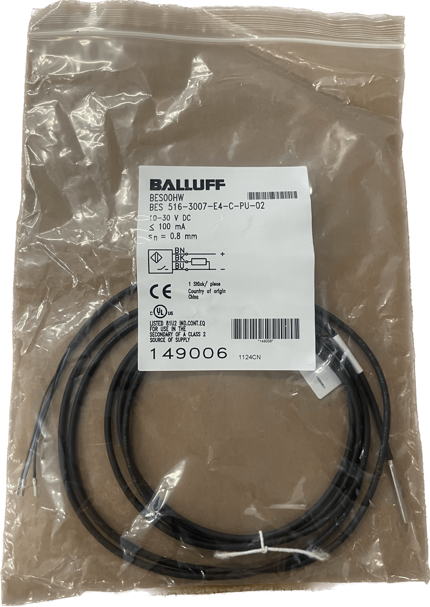 BALLUFF Induktive Standardsensoren mit Vorzugstypen BES 516-3007-E4-C-PU-02 - #product_category# | Klenk Maschinenhandel
