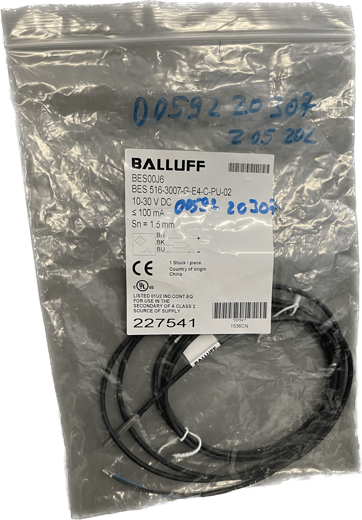 BALLUFF Induktive Standardsensoren mit Vorzugstypen BES 516-3007-G-E4-C-PU-02 - #product_category# | Klenk Maschinenhandel