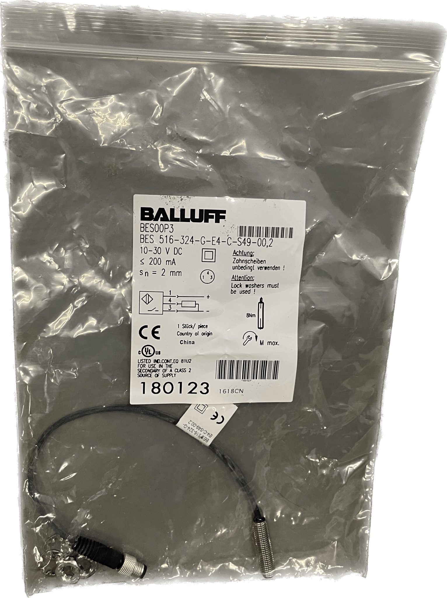 BALLUFF Induktive Standardsensoren mit Vorzugstypen BES 516-324-G-E4-C-S49-00,2 - #product_category# | Klenk Maschinenhandel