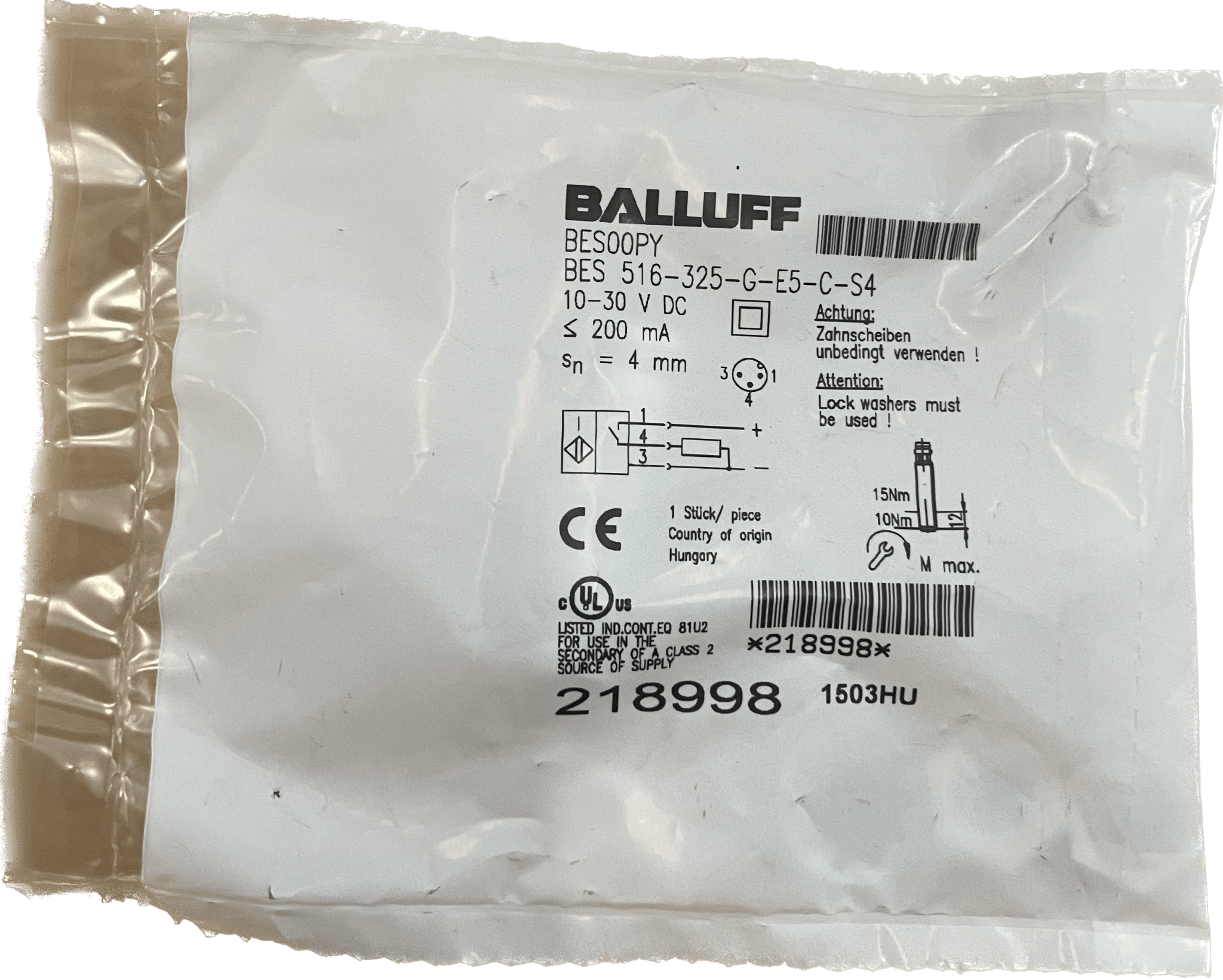 BALLUFF Induktive Standardsensoren mit Vorzugstypen BES 516-325-G-E5-C-S4 - #product_category# | Klenk Maschinenhandel