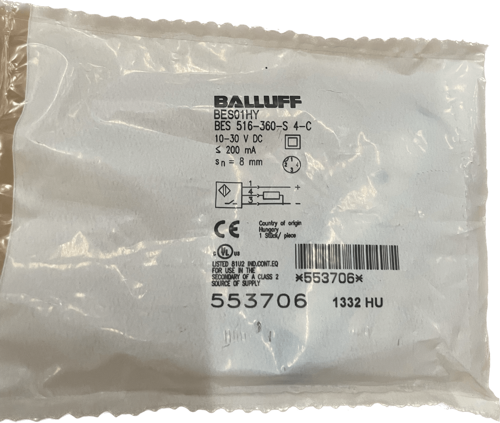 BALLUFF Induktive Standardsensoren mit Vorzugstypen BES 516-360-S4-C - #product_category# | Klenk Maschinenhandel