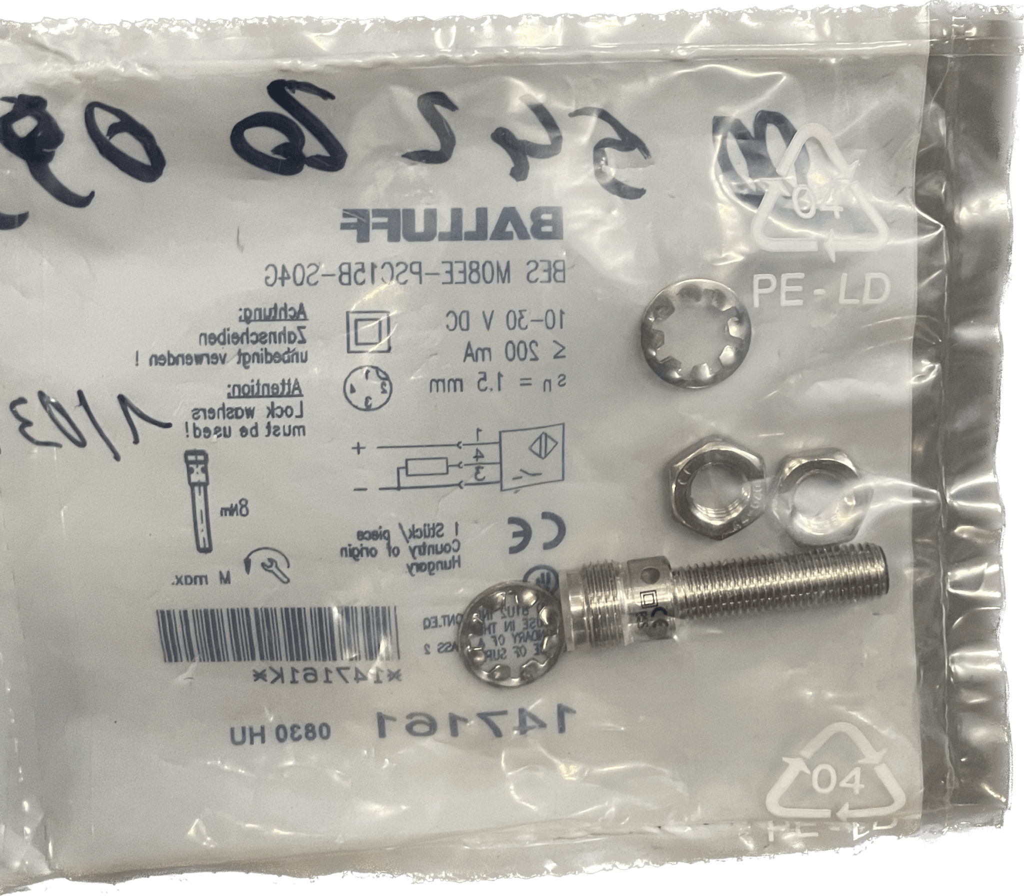 BALLUFF Induktive Standardsensoren mit Vorzugstypen BES M08EE-PSC15B-S04G - #product_category# | Klenk Maschinenhandel