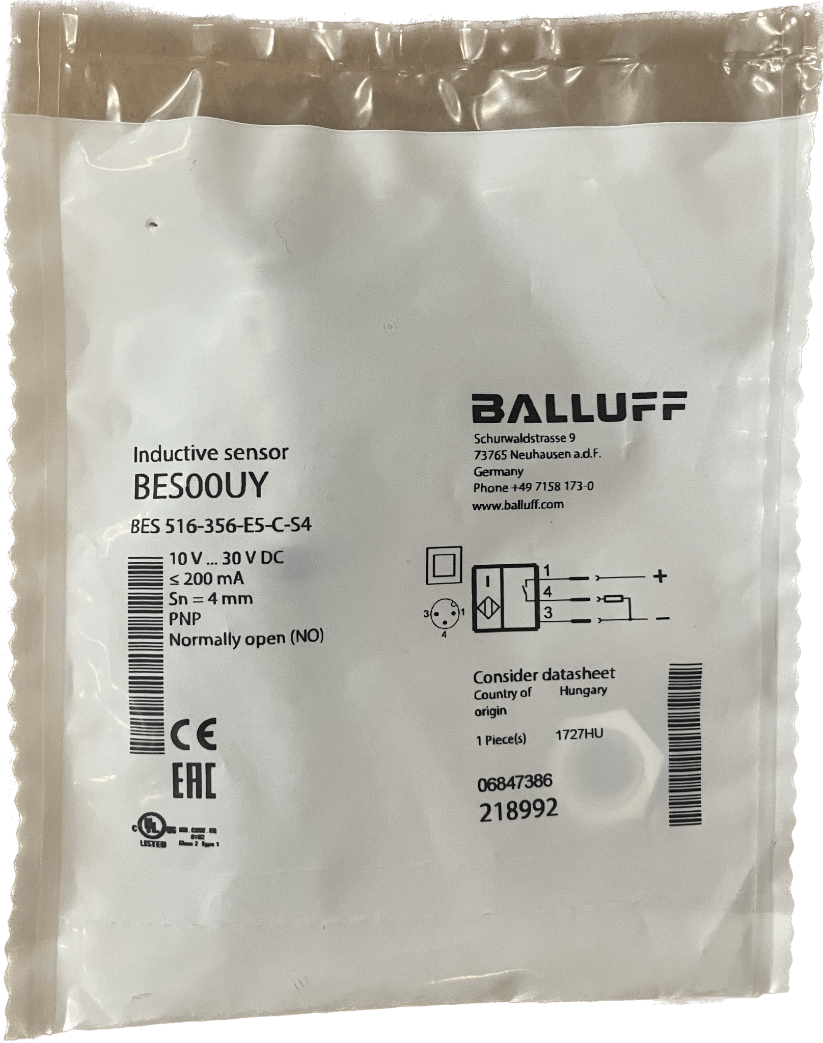 BALLUFF Induktive Standardsensoren mit Vorzugstypen BES00UY - #product_category# | Klenk Maschinenhandel