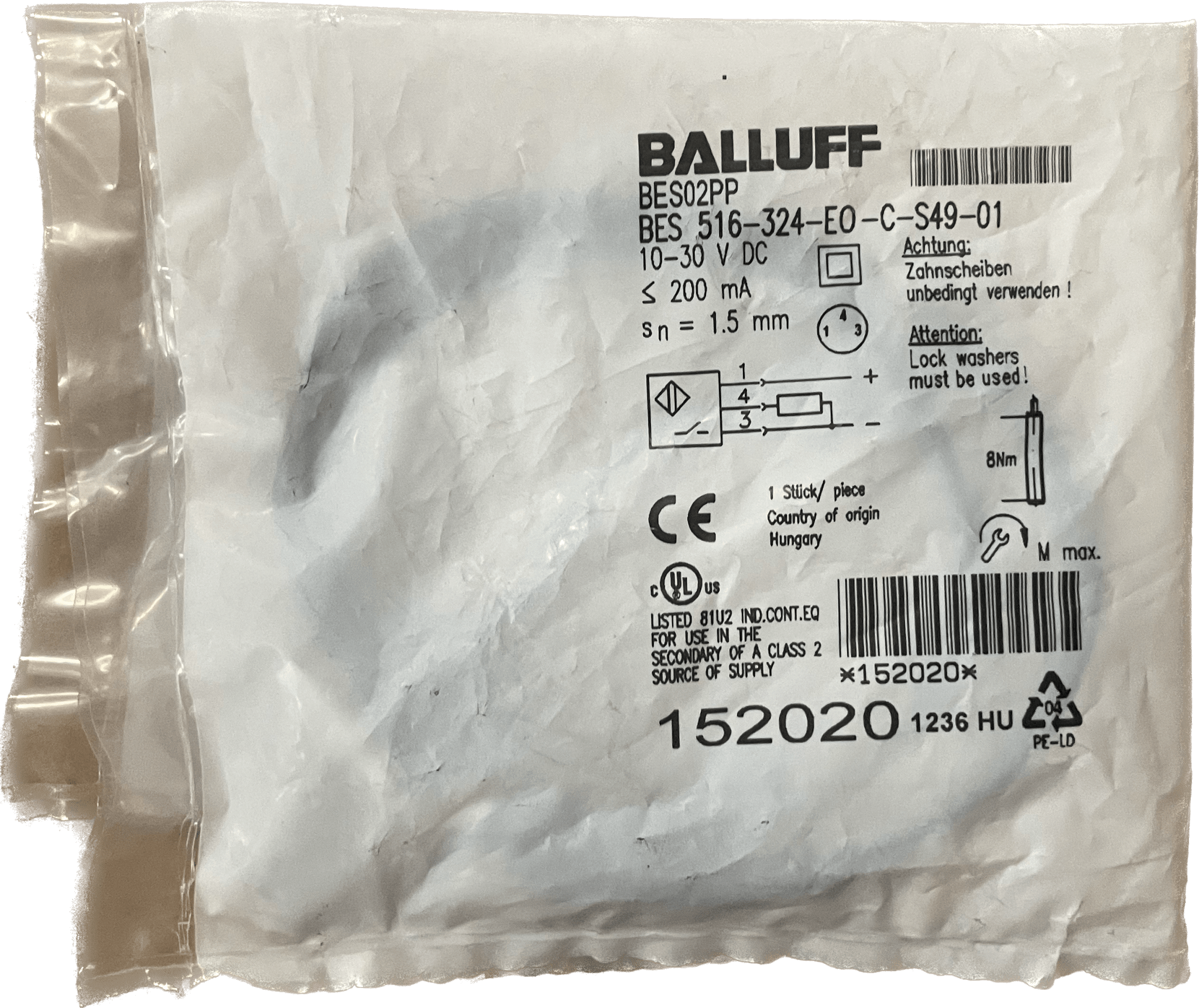 BALLUFF Induktive Standardsensoren mit Vorzugstypen BES02PP - #product_category# | Klenk Maschinenhandel