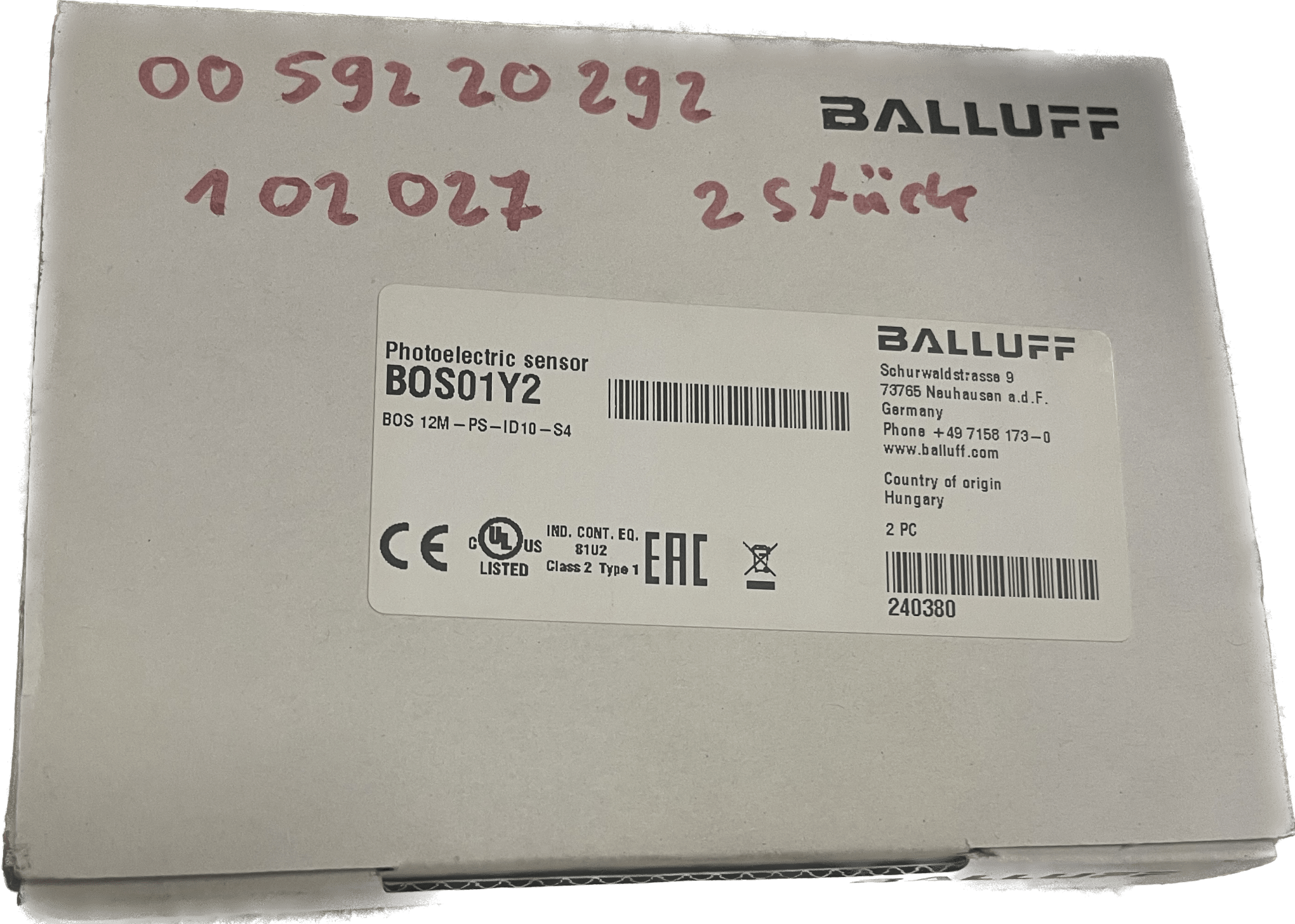 BALLUFF Lichttaster BOS 12M-PS-ID10-S4 - #product_category# | Klenk Maschinenhandel