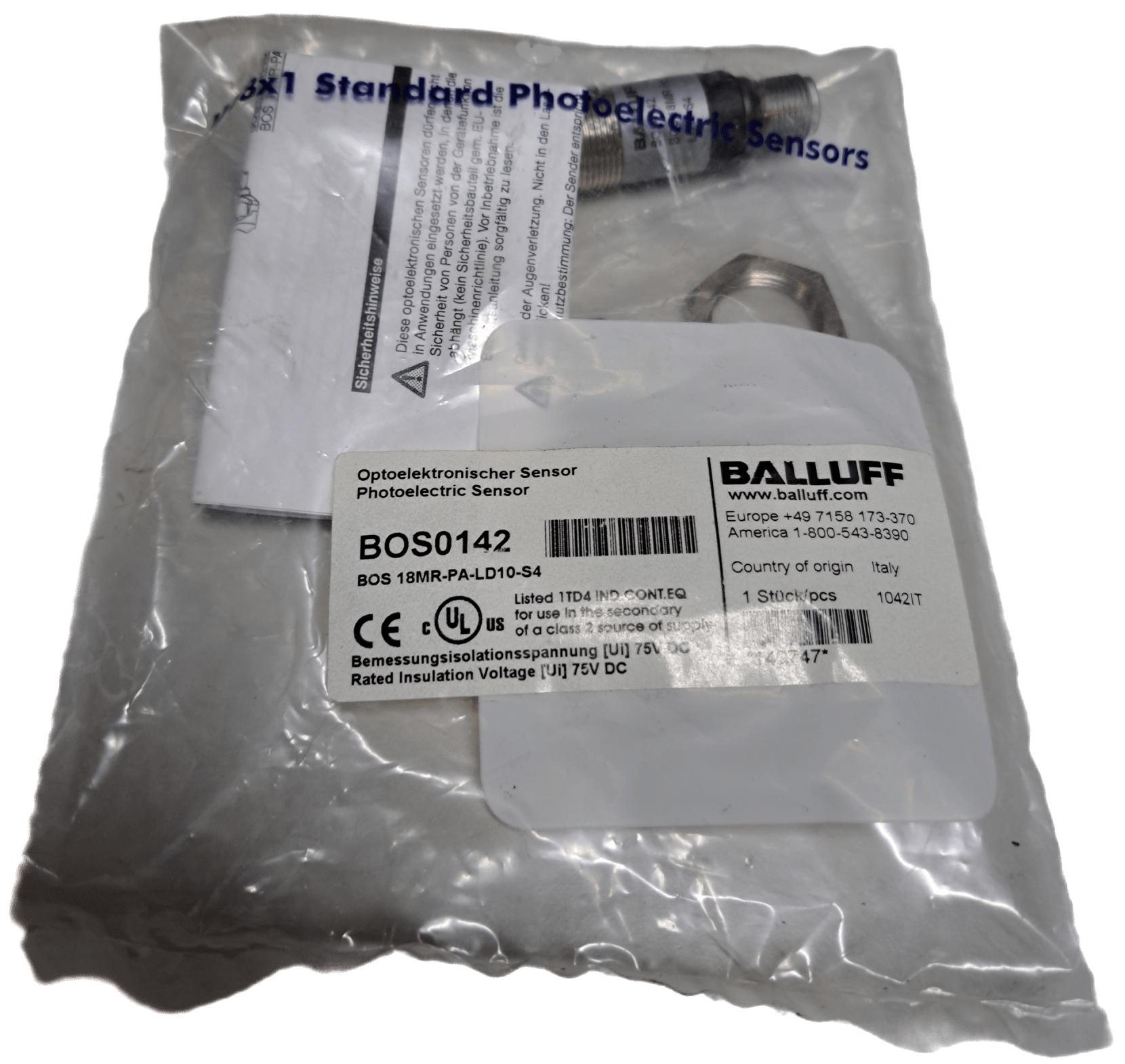 BALLUFF Lichttaster BOS 18MR-PA-LD10-S4 - #product_category# | Klenk Maschinenhandel