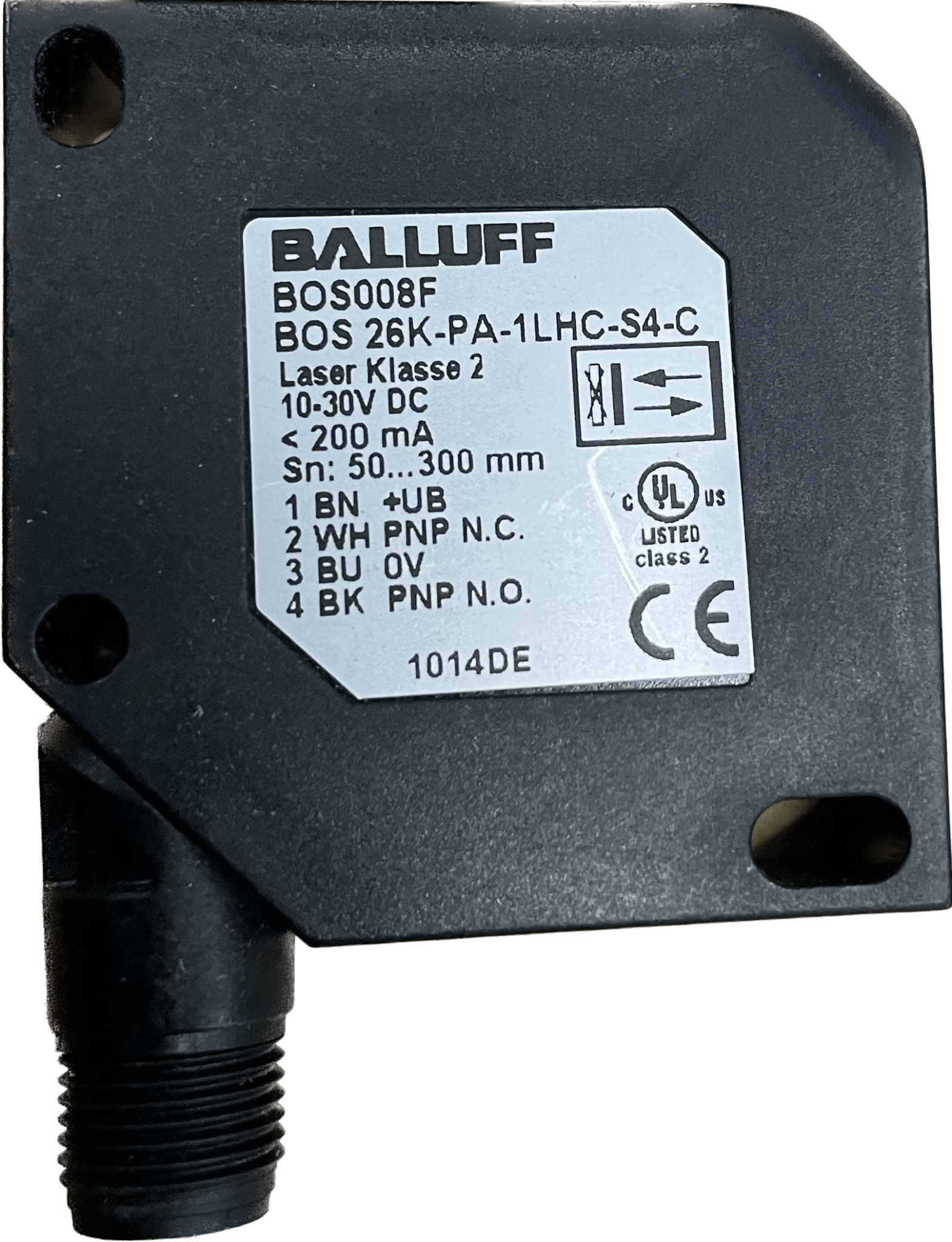 BALLUFF Lichttaster mit Hintergrundausblendung BOS 26K-PA-1LHC-S4-C - #product_category# | Klenk Maschinenhandel