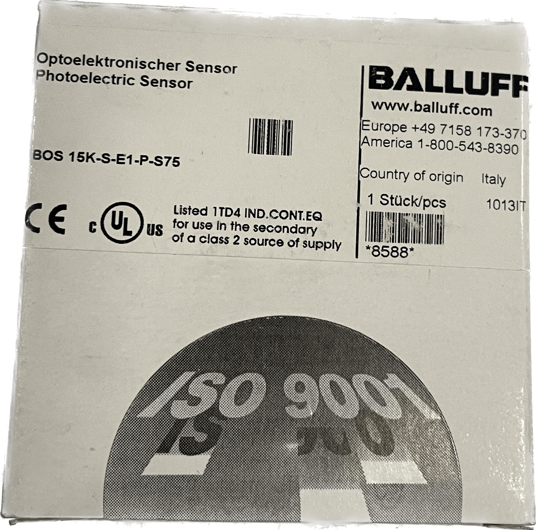 BALLUFF Optosensoren BOS 15K-S-E1-P-S75 - #product_category# | Klenk Maschinenhandel