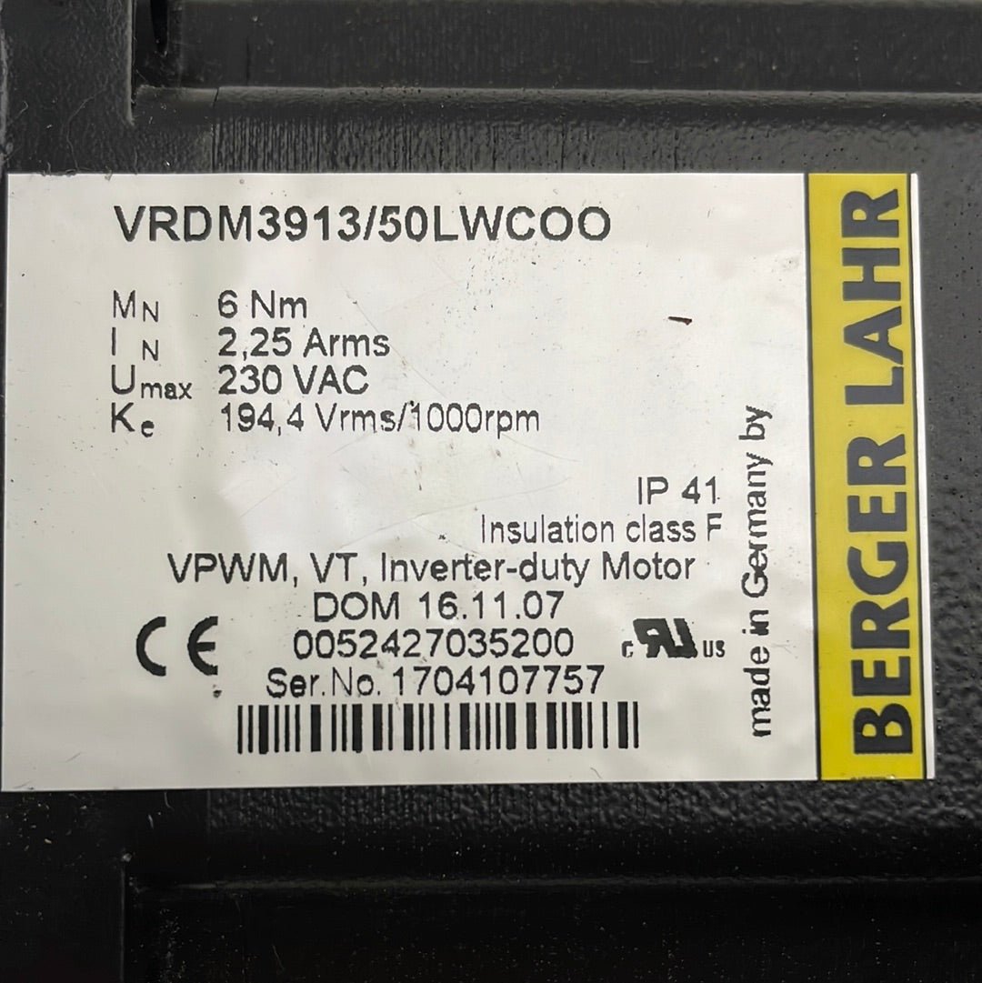Berger Lahr Servomotor VRDM3913/50LWCOO - #product_category# | Klenk Maschinenhandel