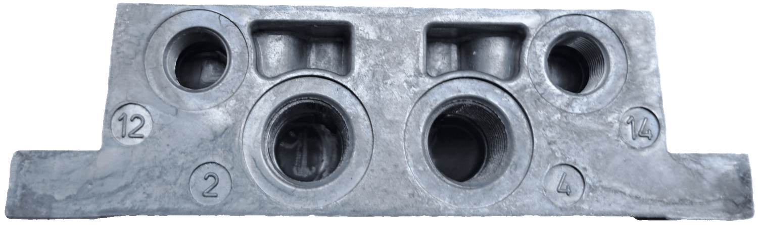 Bosch / Aventics Einzelanschlussplatte, Gewindeanschlüsse seitlich / 1825503143 - #product_category# | Klenk Maschinenhandel