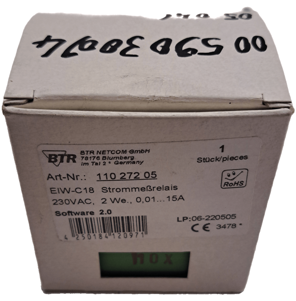 BTR EIW-C18 Strommeßrelais - #product_category# | Klenk Maschinenhandel