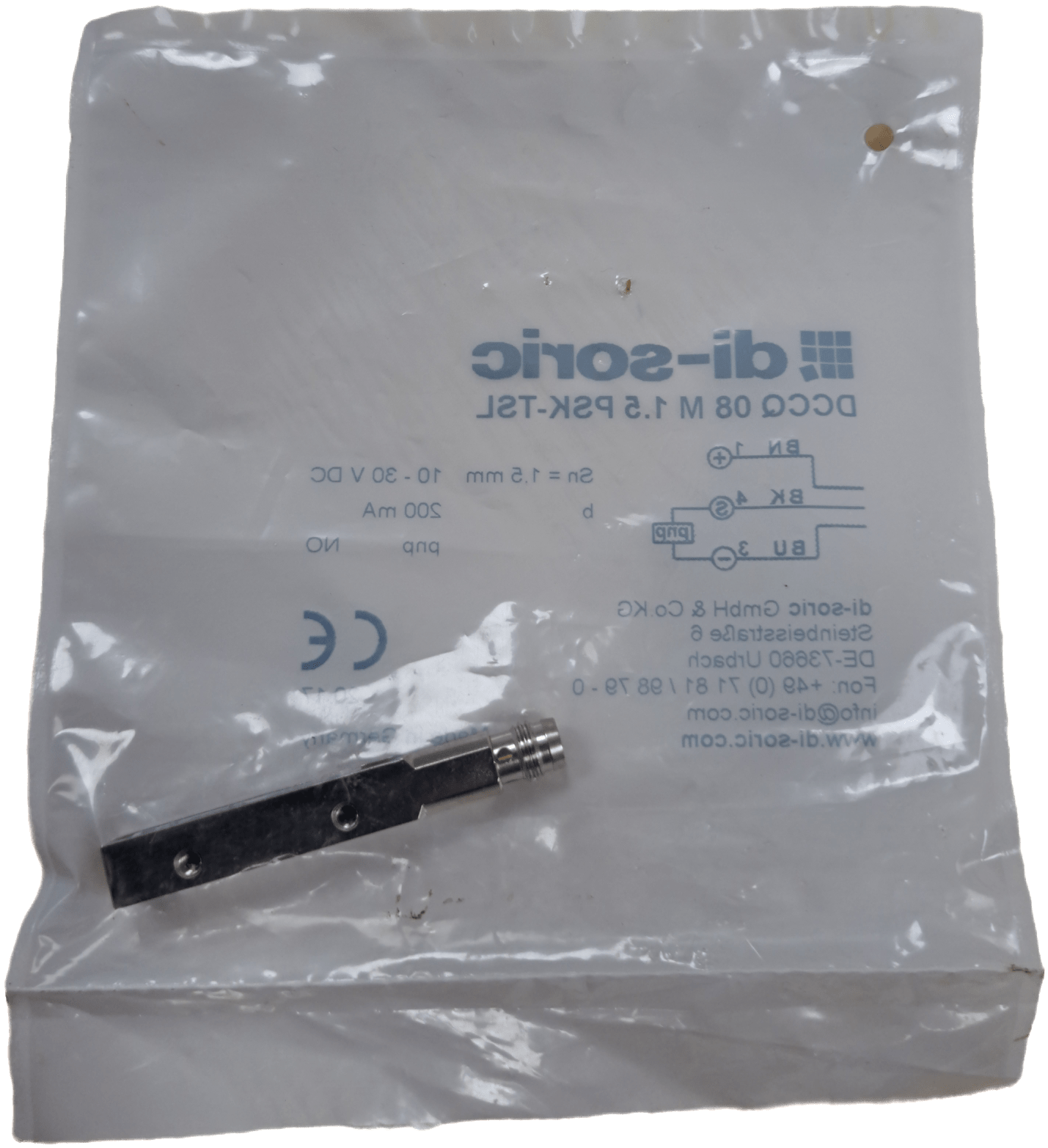 Di-soric DCCQ 08 M 1.5 PSK-TSL Induktiver Näherungssensor INS Standard - #product_category# | Klenk Maschinenhandel