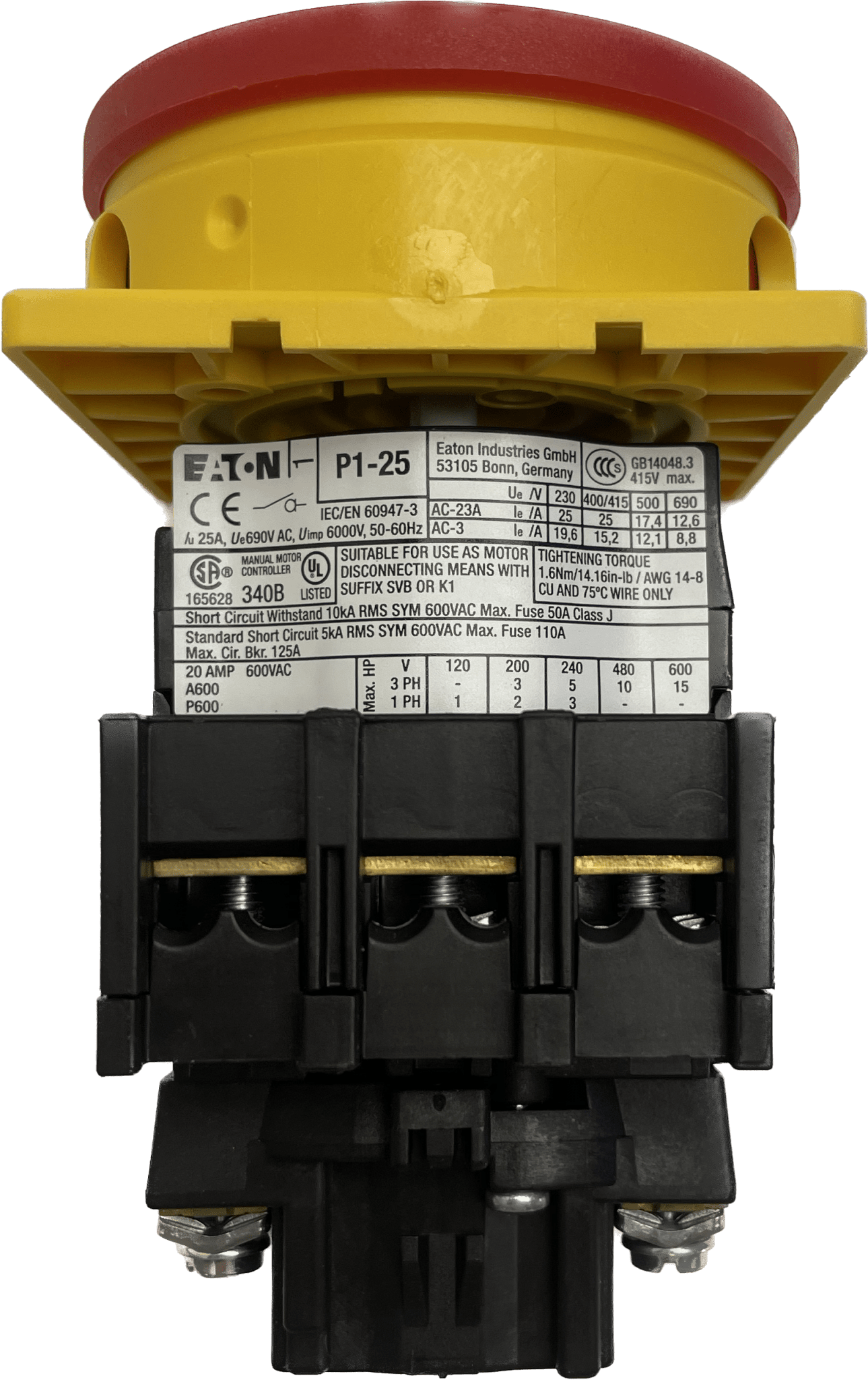 EATON Hauptschalter P1-25/EA/SVB - #product_category# | Klenk Maschinenhandel