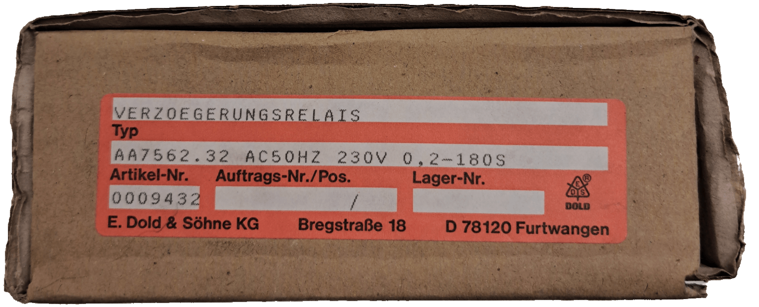 E.Dold & Söhne KG Verzögerungsrelais AA7562.32 - #product_category# | Klenk Maschinenhandel