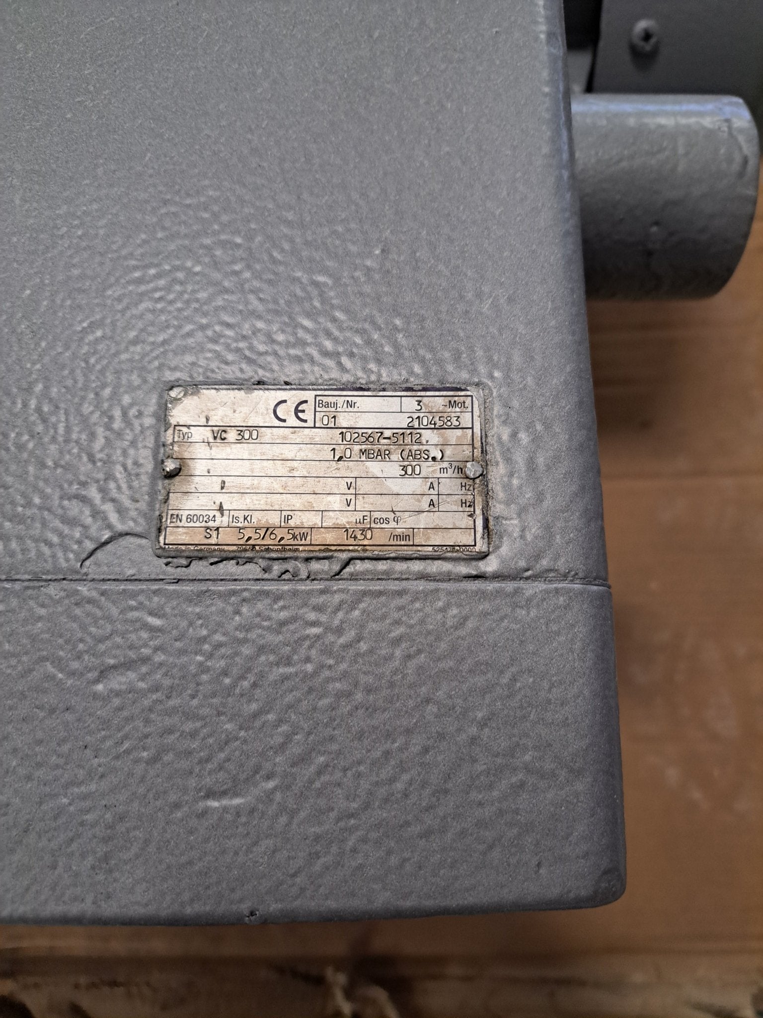 Elmo Rietschle Ölgeschmierte Drehschieberpumpe VC300 - #product_category# | Klenk Maschinenhandel