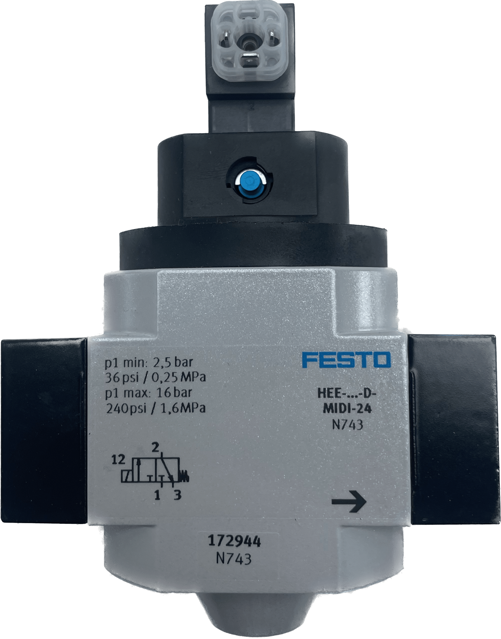 Festo Einschaltventil HEE-1/2-D-MIDI-24 - #product_category# | Klenk Maschinenhandel