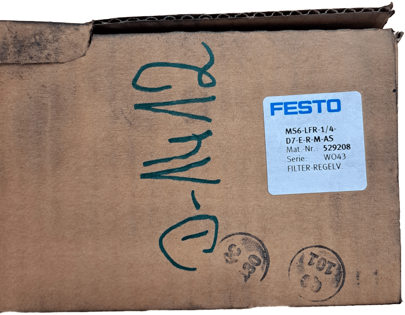 Festo Filter-Regelventil MS6-LFR-1/4-D7-ERM-AS - #product_category# | Klenk Maschinenhandel