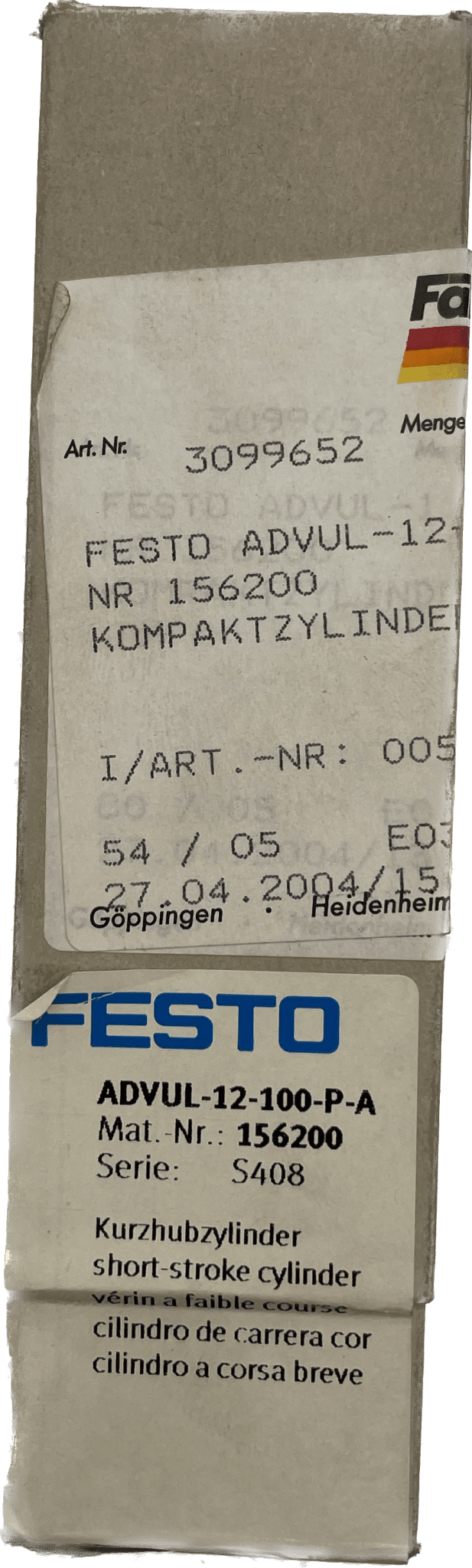 Festo Kompaktzylinder ADVUL-12-100-P-A - #product_category# | Klenk Maschinenhandel